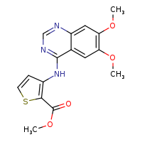 methyl 3-[(6,7-dimethoxyquinazolin-4-yl)amino]thiophene-2-carboxylate