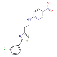 N-{2-[2-(3-chlorophenyl)-1,3-thiazol-4-yl]ethyl}-5-nitropyridin-2-amine