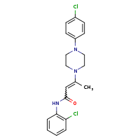 N-(2-chlorophenyl)-3-[4-(4-chlorophenyl)piperazin-1-yl]but-2-enamide