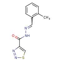 N'-[(2-methylphenyl)methylidene]-1,2,3-thiadiazole-4-carbohydrazide