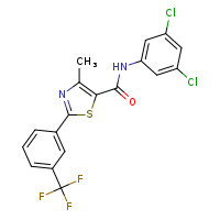 N-(3,5-dichlorophenyl)-4-methyl-2-[3-(trifluoromethyl)phenyl]-1,3-thiazole-5-carboxamide
