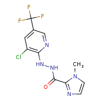 N'-[3-chloro-5-(trifluoromethyl)pyridin-2-yl]-1-methylimidazole-2-carbohydrazide