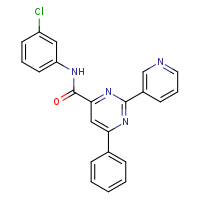 N-(3-chlorophenyl)-6-phenyl-2-(pyridin-3-yl)pyrimidine-4-carboxamide
