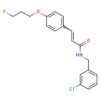 N-[(3-chlorophenyl)methyl]-3-[4-(3-fluoropropoxy)phenyl]prop-2-enamide