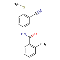 N-[3-cyano-4-(methylsulfanyl)phenyl]-2-methylbenzamide