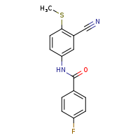 N-[3-cyano-4-(methylsulfanyl)phenyl]-4-fluorobenzamide
