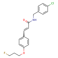 N-[(4-chlorophenyl)methyl]-3-[4-(3-fluoropropoxy)phenyl]prop-2-enamide
