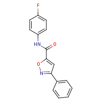 N-(4-fluorophenyl)-3-phenyl-1,2-oxazole-5-carboxamide