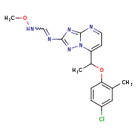 N'-{7-[1-(4-chloro-2-methylphenoxy)ethyl]-[1,2,4]triazolo[1,5-a]pyrimidin-2-yl}-N-methoxymethanimidamide