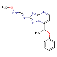 N-methoxy-N'-[7-(1-phenoxyethyl)-[1,2,4]triazolo[1,5-a]pyrimidin-2-yl]methanimidamide
