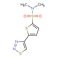 N,N-dimethyl-5-(1,2,3-thiadiazol-4-yl)thiophene-2-sulfonamide