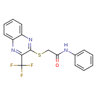 N-phenyl-2-{[3-(trifluoromethyl)quinoxalin-2-yl]sulfanyl}acetamide
