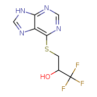 1,1,1-trifluoro-3-(9H-purin-6-ylsulfanyl)propan-2-ol