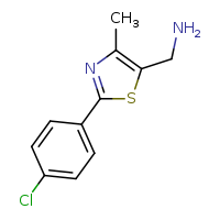 1-[2-(4-chlorophenyl)-4-methyl-1,3-thiazol-5-yl]methanamine