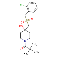 1-{4-[(2-chlorophenyl)methanesulfonylmethyl]-4-hydroxypiperidin-1-yl}-2,2-dimethylpropan-1-one
