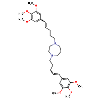 1,4-bis[(4E)-5-(3,4,5-trimethoxyphenyl)pent-4-en-1-yl]-1,4-diazepane