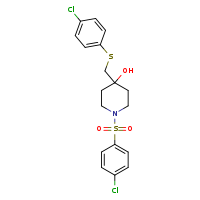 1-(4-chlorobenzenesulfonyl)-4-{[(4-chlorophenyl)sulfanyl]methyl}piperidin-4-ol