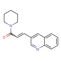 1-(piperidin-1-yl)-3-(quinolin-3-yl)prop-2-en-1-one