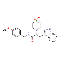 2-(1,1-dioxo-1??-thiomorpholin-4-yl)-3-(1H-indol-3-yl)-N-[(4-methoxyphenyl)methyl]propanamide