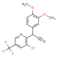 2-[3-chloro-5-(trifluoromethyl)pyridin-2-yl]-2-(3,4-dimethoxyphenyl)acetonitrile
