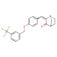 2-[(4-{[3-(trifluoromethyl)phenyl]methoxy}phenyl)methylidene]-1-azabicyclo[2.2.2]octan-3-one