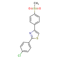 2-(4-chlorophenyl)-4-(4-methanesulfonylphenyl)-1,3-thiazole