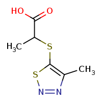 2-[(4-methyl-1,2,3-thiadiazol-5-yl)sulfanyl]propanoic acid