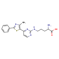 2-amino-5-{[4-(4-methyl-2-phenyl-1,3-thiazol-5-yl)pyrimidin-2-yl]amino}pentanoic acid