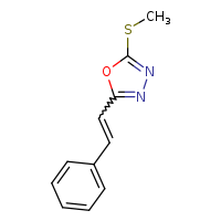 2-(methylsulfanyl)-5-(2-phenylethenyl)-1,3,4-oxadiazole