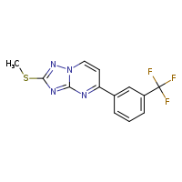 2-(methylsulfanyl)-5-[3-(trifluoromethyl)phenyl]-[1,2,4]triazolo[1,5-a]pyrimidine