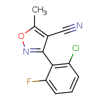 3-(2-chloro-6-fluorophenyl)-5-methyl-1,2-oxazole-4-carbonitrile