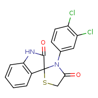 3'-(3,4-dichlorophenyl)-1H-spiro[indole-3,2'-[1,3]thiazolidine]-2,4'-dione