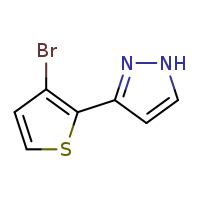 3-(3-bromothiophen-2-yl)-1H-pyrazole