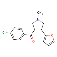3-(4-chlorobenzoyl)-4-(furan-2-yl)-1-methylpyrrolidine