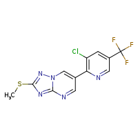3-chloro-2-[2-(methylsulfanyl)-[1,2,4]triazolo[1,5-a]pyrimidin-6-yl]-5-(trifluoromethyl)pyridine