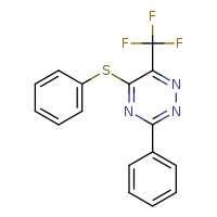 3-phenyl-5-(phenylsulfanyl)-6-(trifluoromethyl)-1,2,4-triazine