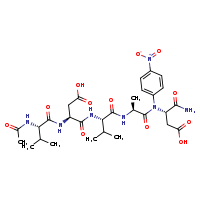 (3S)-3-{[(1S)-1-{[(1S)-1-{[(1S)-1-carbamoyl-2-carboxyethyl](4-nitrophenyl)carbamoyl}ethyl]carbamoyl}-2-methylpropyl]carbamoyl}-3-[(2S)-2-acetamido-3-methylbutanamido]propanoic acid