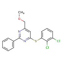 4-[(2,3-dichlorophenyl)sulfanyl]-6-(methoxymethyl)-2-phenylpyrimidine