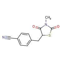 4-[(3-methyl-2,4-dioxo-1,3-thiazolidin-5-yl)methyl]benzonitrile