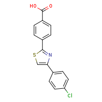 4-[4-(4-chlorophenyl)-1,3-thiazol-2-yl]benzoic acid