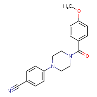 4-[4-(4-methoxybenzoyl)piperazin-1-yl]benzonitrile