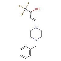 4-(4-benzylpiperazin-1-yl)-1,1,1-trifluorobut-3-en-2-ol