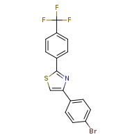 4-(4-bromophenyl)-2-[4-(trifluoromethyl)phenyl]-1,3-thiazole