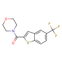 4-[5-(trifluoromethyl)-1-benzothiophene-2-carbonyl]morpholine