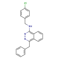 4-benzyl-N-[(4-chlorophenyl)methyl]phthalazin-1-amine