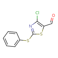 4-chloro-2-(phenylsulfanyl)-1,3-thiazole-5-carbaldehyde