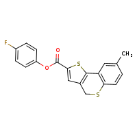 4-fluorophenyl 8-methyl-4H-thieno[3,2-c]thiochromene-2-carboxylate