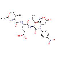(4S)-4-{[(1S,2S)-1-{[(1S)-1-carbamoyl-2-carboxyethyl](4-nitrophenyl)carbamoyl}-2-methylbutyl]carbamoyl}-4-[(2S)-2-acetamido-3-methylbutanamido]butanoic acid