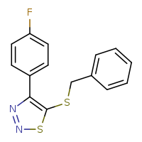 5-(benzylsulfanyl)-4-(4-fluorophenyl)-1,2,3-thiadiazole