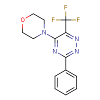 5-(morpholin-4-yl)-3-phenyl-6-(trifluoromethyl)-1,2,4-triazine